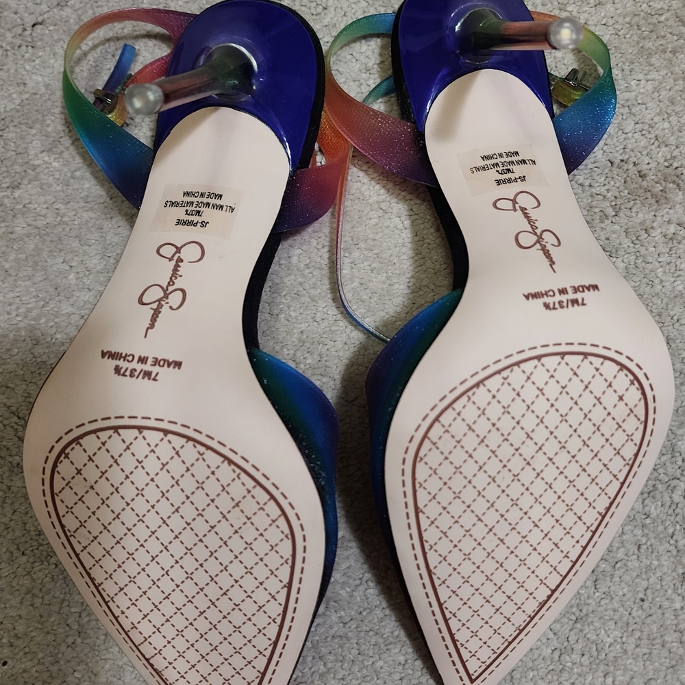 Jessica Simpson Women's Rainbow Heels - Picture 3 of 3